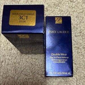 Two! Estee Lauder Double Wear Makeup 3C1 Dusk $104 value!